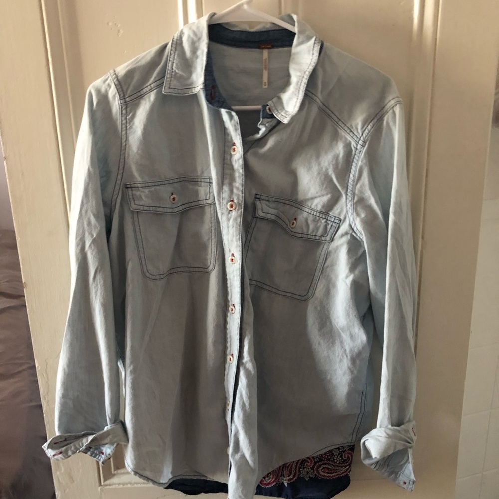 Free People Chambray Shirt